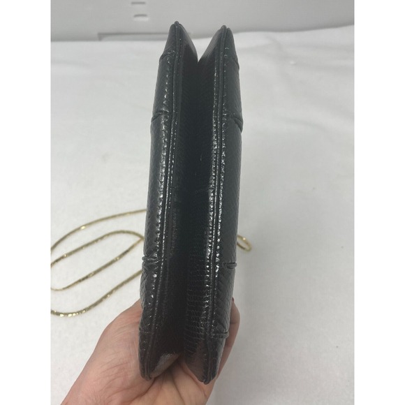 Vintage‎ Finesse La Model Python Snakeskin Jeweled Convertible Clutch Purse RARE - Picture 8 of 16